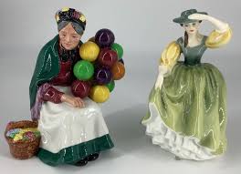 Lot - 2 Royal Doulton figurines. Including the old balloon ...