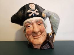 LARGE 8" HI-QUALITY ROYAL DOULTON Toby Jug, Pirate, Long ...