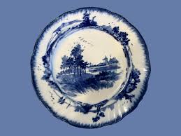 Vintage Royal Doulton Norfolk Plate: 6" Blue Windmill Scene ...