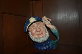 royal doulton 7in toby mug pitcher OLD SALT MERMAID!!!