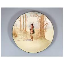 Edwardian Royal Doulton “Rosalind” porcelain cabinet plate ...