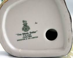 Royal Doulton Vintage Collectible Figurine, the Mask Seller Theme, Bone English China Made in 1950s - Etsy