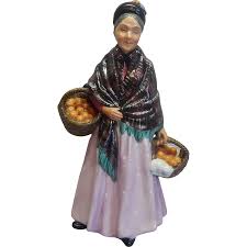 Royal Doulton Orange Lady Figurine. For Sale at Ruby Lane