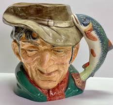 LARGE Vintage 1954 Royal Doulton The Poacher 6" Toby Jug Mug ...
