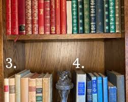 Harry Potter Inspired Book Stacks | Hogwart Houses Inspired Book Stack | Red/green/yellow/blue Vintage Book Stack | Swedish Decorative Books - Etsy