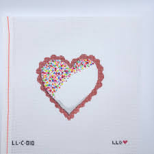 Sprinkle Heart Cookie Canvas – KC Needlepoint