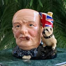 Royal Doulton Winston Churchill With Union Jack and Bulldog ...