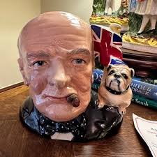 Royal Doulton Sir Winston Churchill Toby Jug Mug Man of the ...