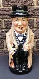 RARE ROYAL DOULTON LARGE WINSTON CHURCHILL TOBY JUG PITCHER STAMPED 8360 - 1940s | eBay