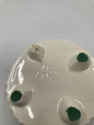 Vintage Brûlée Bowl - White Round Footed Dish 6.25” - USA ...