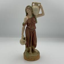 Antique Royal Dux “eichler” E Mark Water Carrier Figure 10 ...