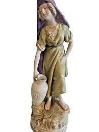 Antique Water Woman Porcelain Statue, 11" high. | eBay