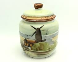 FINE ANTIQUE HAND PAINTED NIPPON PORCELAIN CIGAR HUMIDOR ...