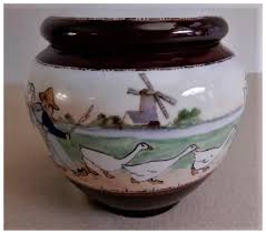 GDA France Hand Painted Tobacco Humidor w/Youthful Scenic ...