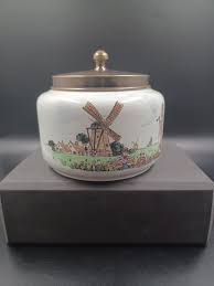 Vintage Royal Goedewaagen Tobacco Jar - Holland Scenery ...