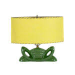 Art Deco Style Green Glazed Ceramic Lamp | Grandview Mercantile