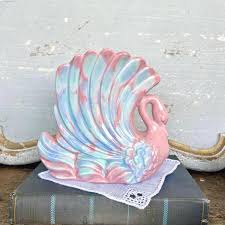 Vintage Royal Haeger Swan Planter: Mid Century Pink, Blue ...
