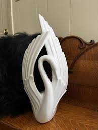 VINTAGE ROYAL HAEGER White Swan MCM/Retro Ceramic Figurine ...