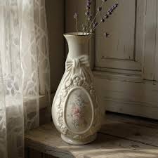 Vintage Royal Heritage Cameo Ribbon Vase White Porcelain ...