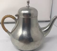 Pewter Coffee Tea Pot Etain Pur Tiel CK Holland Real Serving ...
