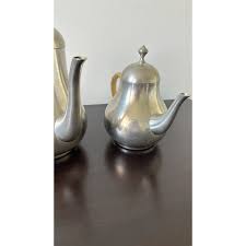 1950s Kdm Daalderop Royal Holland Pewter 4-Piece Coffee Tea ...