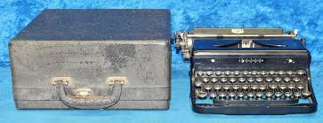 Vintage 1935 Royal Model O Typewriter Portable Glossy Black Made in USA w/Case | eBay