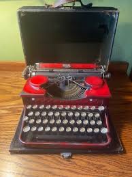 Vtg Royal Model P Manual Portable Typewriter Red Duotone W/ Case Almost antique | eBay