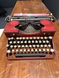 Antique Royal Red Typewriter Portable | eBay