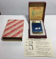 Sky Blue Royal Musical MR-500 Gas Lighter w/Original Boxes ...