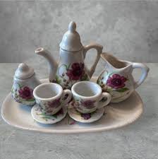 Royal Norfolk Miniature Tea Set Complete - Etsy