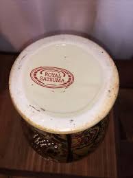 Beautiful Vintage Hand Painted Oriental Vase Marked Royal Satsuma w/Gold Handles | eBay