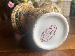 Vintage Hand Painted Satsuma Gold Gilt Moriage? Basket 7” x 4 1/2” x 9 1/2” Tall | eBay