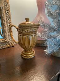 Vintage Ceramic Teapot With Beautiful Detail Mustard Yellow ...
