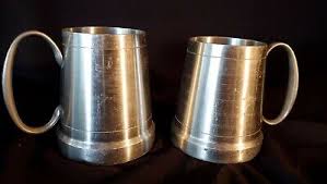 2 VINTAGE SELANGOR PEWTER TANKARD MUGS | eBay