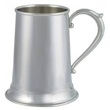 16 oz Pewter English Handle Tankard - Engraving, Awards & Gifts