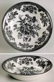Asiatic Pheasant Black Coupe Cereal Bowl by Royal Stafford | Replacements, Ltd.
