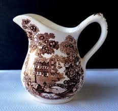 Royal Staffordshire Burslem Tonquin Transferware Creamer ...