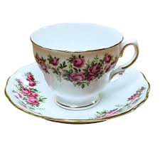 Royal Vale Bone China Tea Cup & Saucer Set Rosebuds Gold Trim Red Roses England | eBay