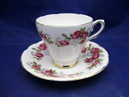 VINTAGE ROYAL SUTHERLAND TEA CUP AND SAUCER - STAFFORDSHIRE ENGLAND | eBay Australia