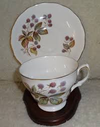 Vintage Raspberry Bone China Crown Royal Tea Cup & Saucer Made In England | eBay