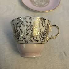 Vintage Royal Vale Bone China Pink/ Gold Flowers Cup And Saucer Numbered England | eBay