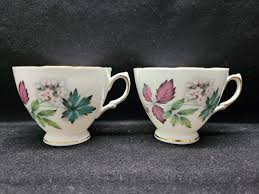 Royal Vale 7974 Tea Cups and Saucers w/ Bread and Butter ...