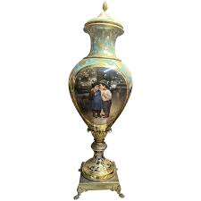 Original Royal Vienna Porcelain urn/vase 31 inches, circa ...