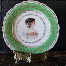 Antique Higgins & Seiter New York Female Portrait Cabinet ...