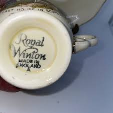 Royal Winton 'Last House in Scotland' Cup/saucer Vintage | eBay