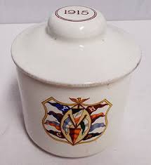 Antique Ivy League Imperial Cube Cut Tobacco Jar