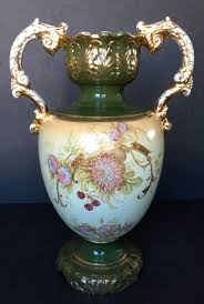 Antique Smith And Binnall Staffordshire Knot Hand Painted Handled 13 Inch Vase | eBay