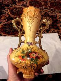 Gorgeous! ROYAL LICHTENSTEIN HAND PAINTED VASE 9" 19TH CENTURY | eBay