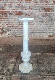 19th century Italian Art Nouveau 38" White Marble Pedestal | eBay
