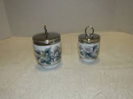 Pair of Royal Worcester One 4" Tall & 3 1/2" Lidded Egg ...